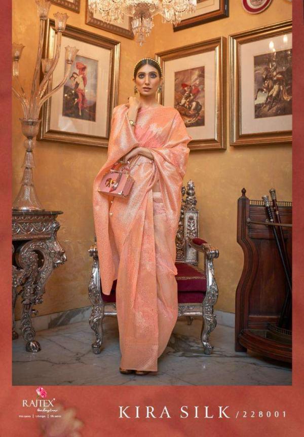 Rajtex Kira Silk Festive Wear Weaving Saree Collection